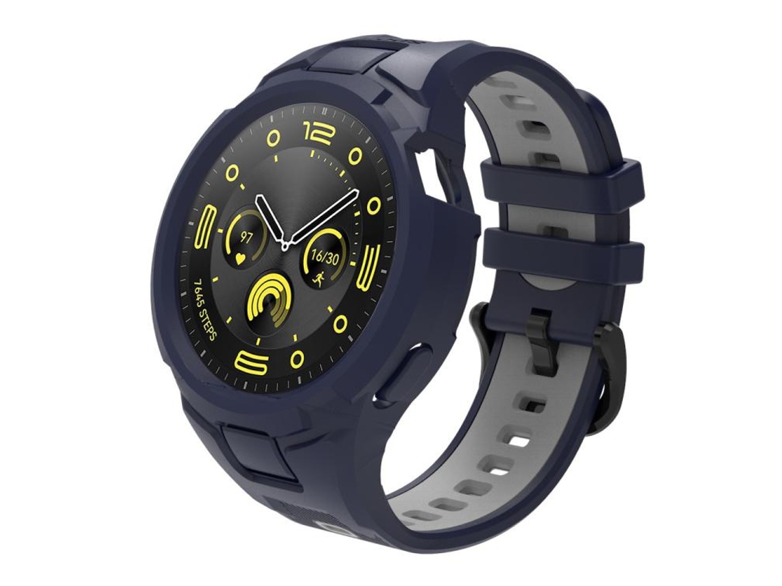 Bracelete para Huawei Watch Gt 5 / 4 / 3 XIAOMOYU em Tpu esportivo azul meia noite e cinza (46mm)