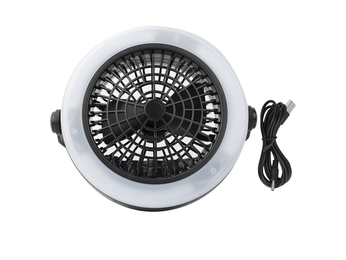 Lâmpada Ventilador Tenda Usb 12led Portátil Camping