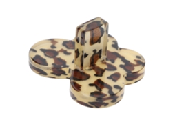 Base De Uñas En Forma De Corazón Y Mariposa Con Estampado De Leopardo Para Practicar Y Mostrar Uñas Japonesa