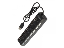 Adaptador De Hub Usb 2.0 Com 7 Portas E R De Torneira Entrada De L Liga/desliga*