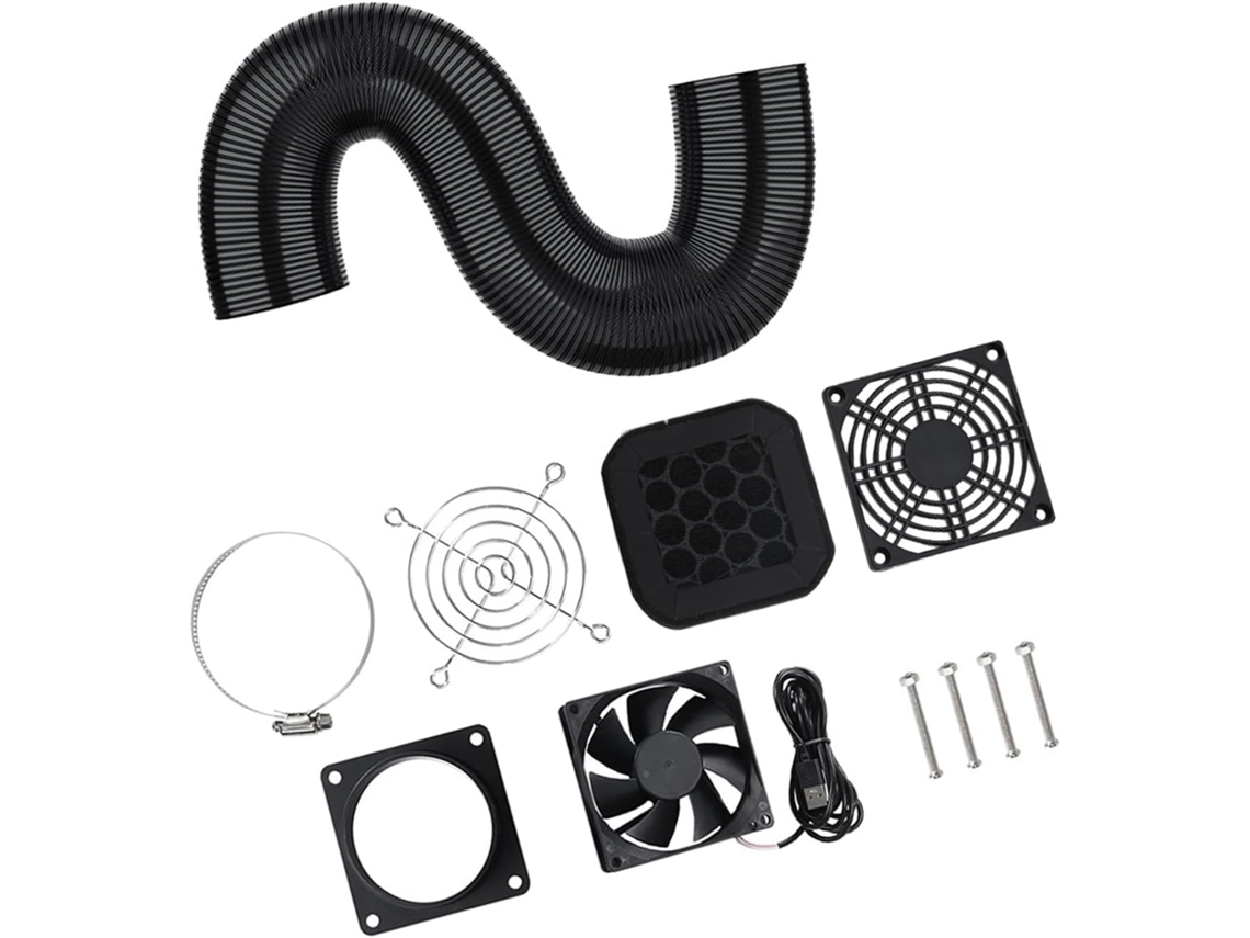 Conjunto De Ventiladores De Exaustão Usb Eficientes Com Comprimento De Duto