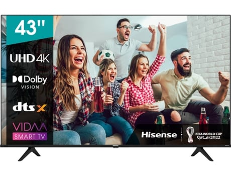 TV HISENSE 43A6BG (LED - 43'' - 109 cm - 4K Ultra HD - Smart TV)