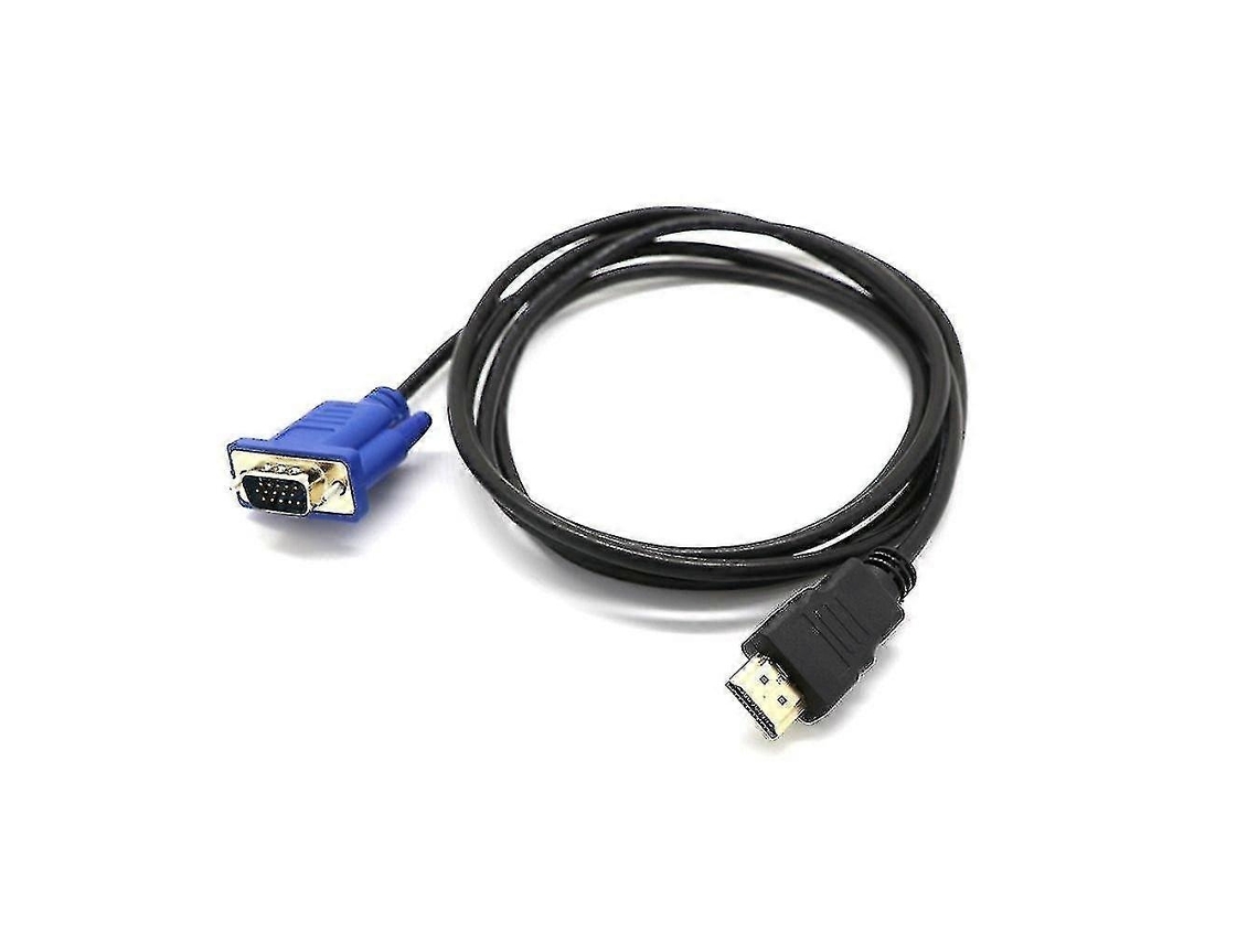 Cabo Lurelia HDMI para VGA, 1080p, 1080i, 720p, 480p, 1 m, Preto
