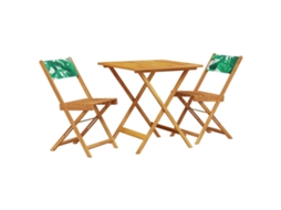 Bistro Set, Bistro Sets Vidaxl Verde Madeira De Acácia (70 X 70 X 75 Cm)