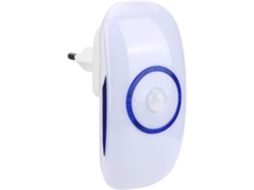 Luminária Noturna Com Sensor De Movimento E Tomada, Em Abs, 18 Leds,