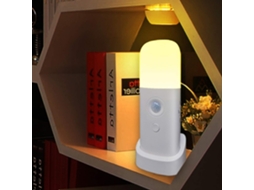 Lurelia Lâmpada Noturna Led Com Sensor De Movimento, Usb Recarregável, Portátil, Branco Quente