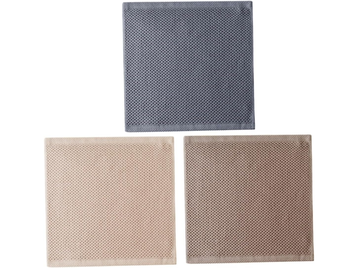 Conjunto De 3 Panos De Prato De Algodão Macio, Fáceis De Limpar E Duráveis.