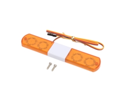 Mali luz de Polícia Led Rc com 4 Modos Simulação Flash para Carros Rc 1/8 1/10 Amarela