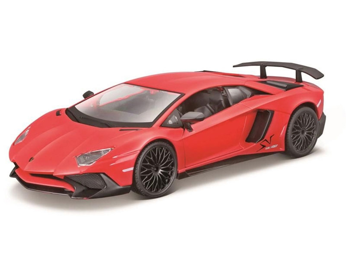 Carro BBURAGO Lamborghini Aventador SV Coupe Vermelho 1:24