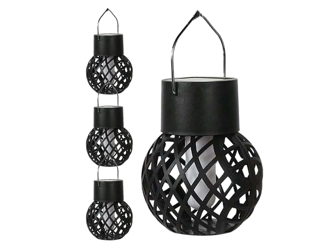 Lanterna Solar Para Áreas Externas | Iluminação Solar Para Jardim | Lanterna Solar | Pacote Com 4 Olysi Shop