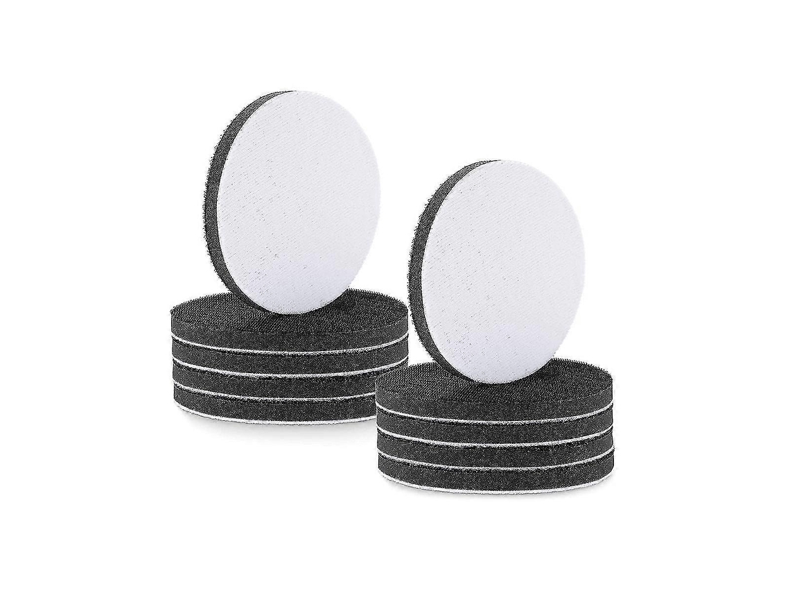 10 Almofadas de Espuma Suave de 5 Polegadas com Ganchos e Olhos para Lixamento 125mm Densidade Suave
