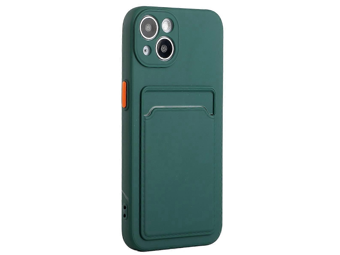 Capa Protetora De Tpu Macio Para Iphone 14 Plus Com Porta-cartões