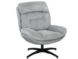 Poltrona Giratória, Poltrona Lounge Com Aparência Chenille Repelente À Água, Poltrona Estofada Com Apoio De Braço Integrado, Para Sala De Estar-ty