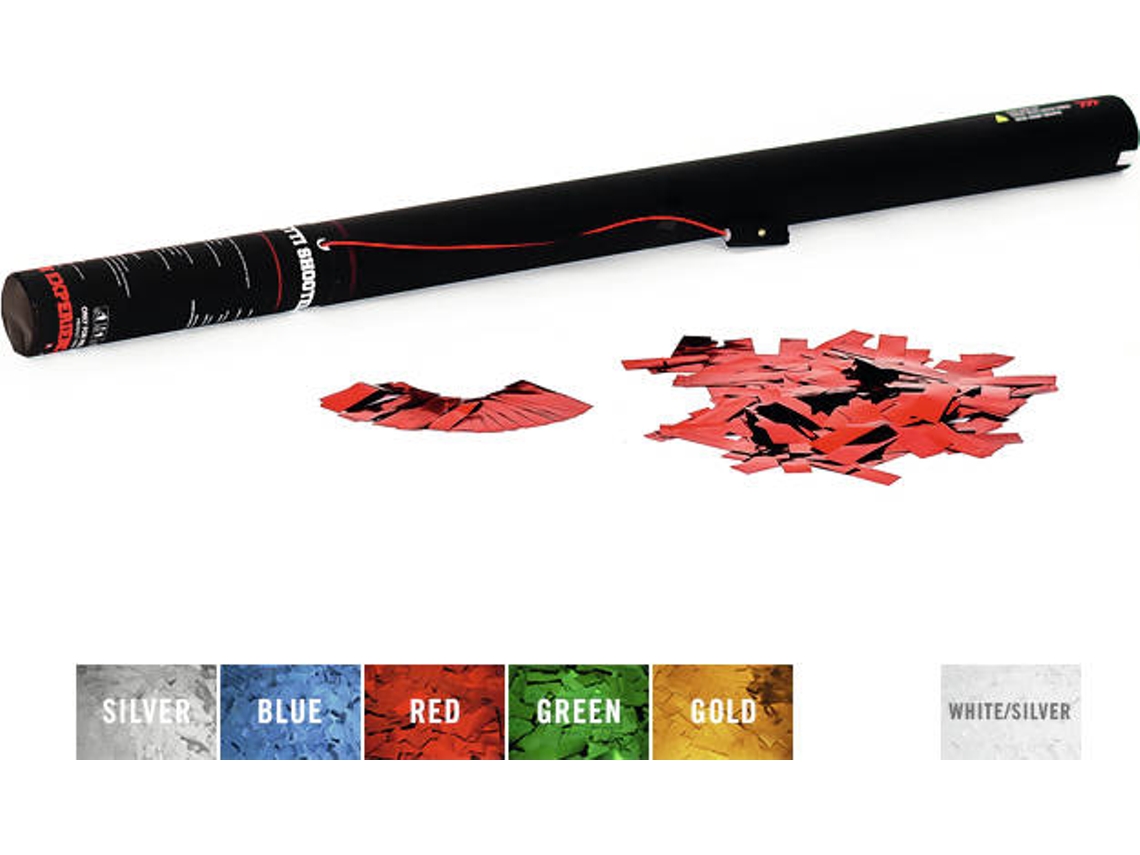 Confetti TCM 80 cm, Vermelho Metálico