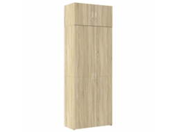 Storage Cabinet, Storage Cabinets Vidaxl Marrom Madeira Processada (80 X 42.5 X 225 Cm)