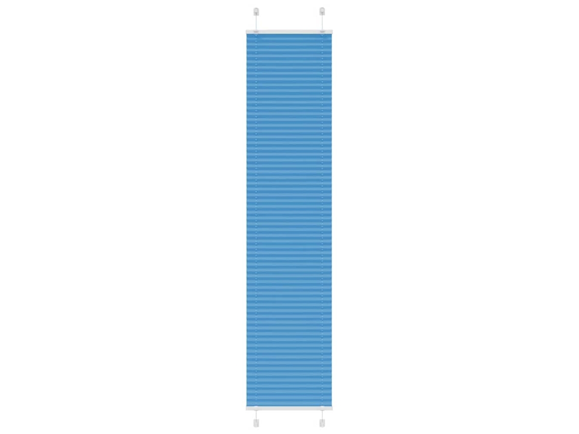 Vidaxl Plissado Cego Azul 50x200 Cm Largura Tecido 49,4 Cm Poliéster