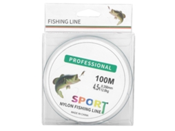Linha de Pesca de Nylon 100m Heng Jia Verde Claro 4.5