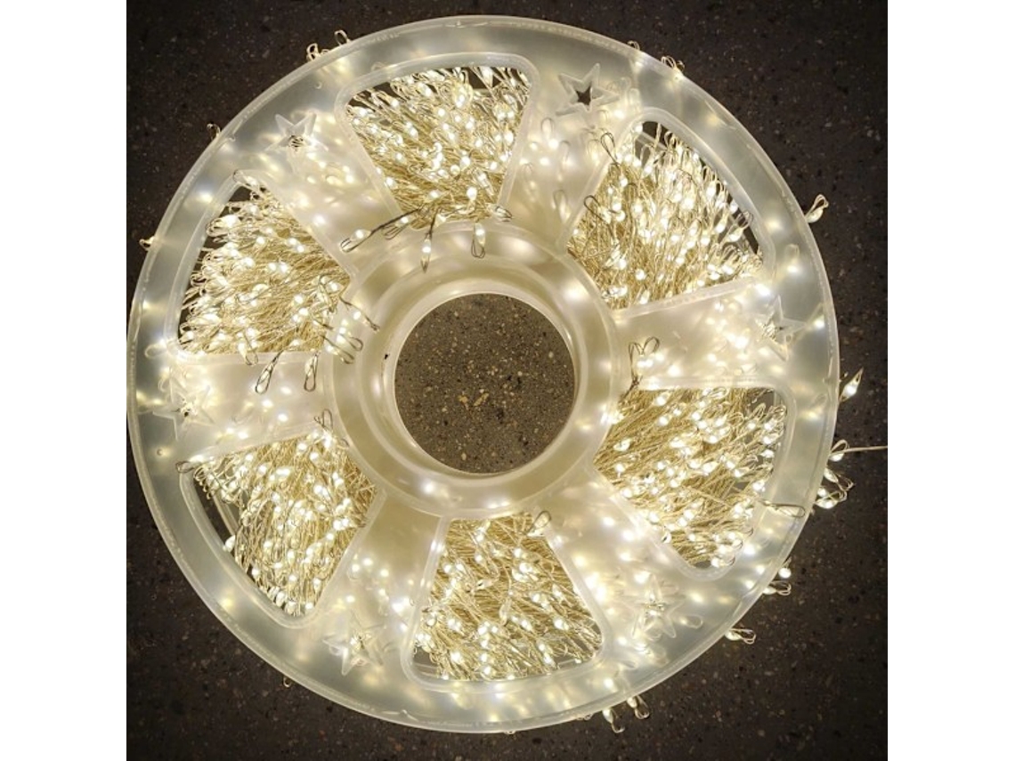 Cordão De Luzes Led, 1000 Díodos, 25 M, Acabamento Prateado, Resistente À Água, 8 Modos, Para Decoração De Casa, Festas, Jardim E Eventos