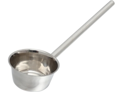 Concha De Metal Resistente Com Cabo, Colher De Sopa Fácil De Limpar Para Cozinha