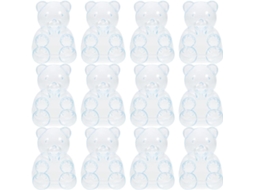 Doitool 12-caixas De Doces Transparentes Em Formato Urso Para Presentes, Embalagens De Doces, Design Detalhado E Estilo