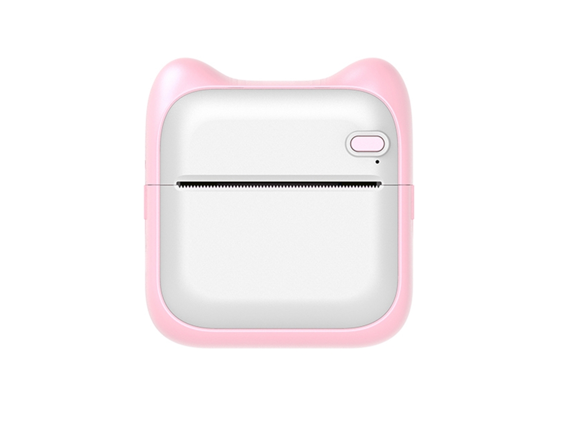 Impressora Térmica Bluetooth Portátil De Bolso 200dpi Recarregável Para Foto Documento Nota Rosa