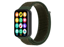 Bracelete para Redmi Watch 6 / 5 / 4 XIAOMOYU em nylon com fecho de velcro verde militar