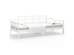 Day Bed, Day Beds Vidaxl Branco Madeira De Pinho (90 X 200 Cm)
