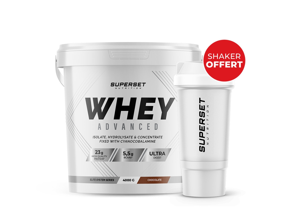 100 Whey Protein Advanced Chocolate Agitador Grátis Superset Nutrition (4kg)
