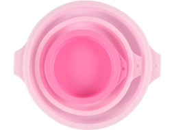 Formato compacto em silicone, fácil de transportar.