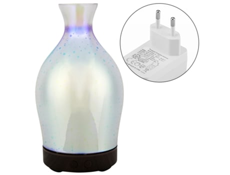 Difusor De Aromaterapia Ultrasónico 100ml Humidificador Luz Noturna Led Tomada Ue Aiailikill