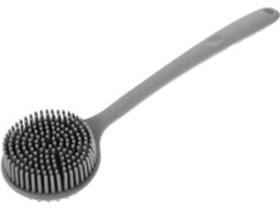 Escova Esfoliante Corporal Ergonômica Anneome Com Cabo Longo De Silicone, Limpeza Suave Da Pele Para Uso No Banho E Em