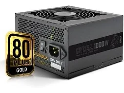 Fonte de Alimentação NTECH HYDRA RX1000, 1000W 80 Plus Gold