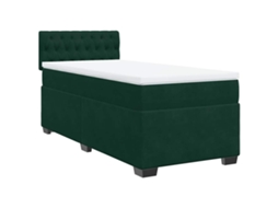 Box Spring Bed, Box Spring Beds Vidaxl Verde Veludo (100 X 200 Cm)