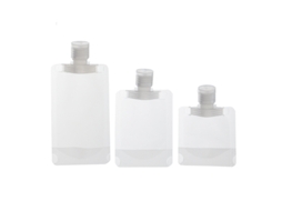 Cinco Frascos Cosméticos Descartáveis Portáteis, Ideais para Viagens e para Uso com Loções. MDUG