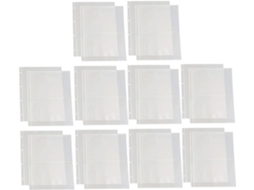 Luxshiny 20 Peças Pochettes De Rechange Para Álbuns Photo Classeurs Et Porte - Photos Pages De Remplacement