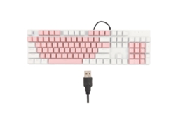 Teclado Mecânico Para Jogos Rgb Com Fio 104 Teclas