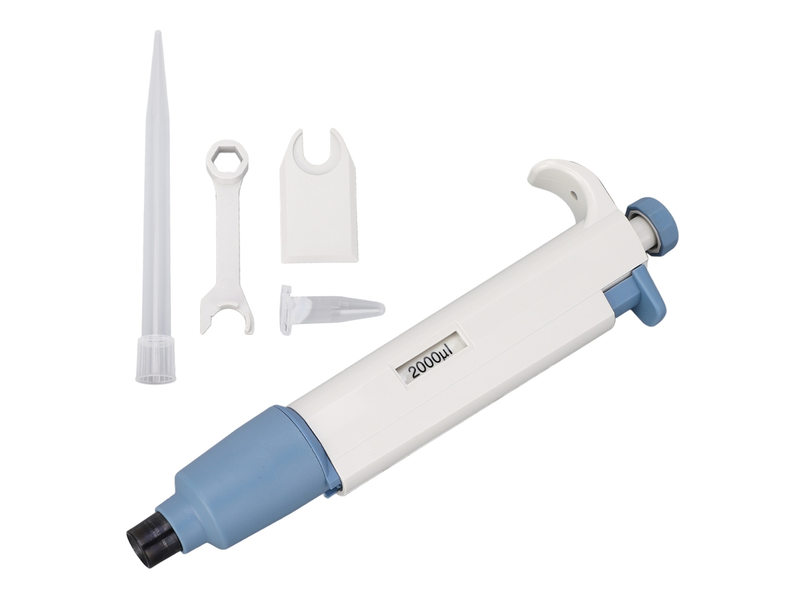 Pipetador Manual de Volume Fixo com Display Digital 2000μl para Laboratório