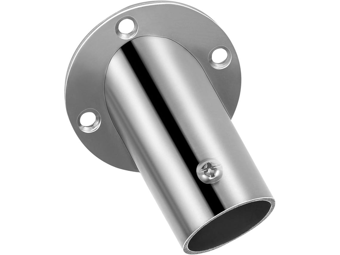 Suporte Para Varão De Cortina Chuveiro Em Aço Inoxidável Com Design Triangular, Simples E Resistente