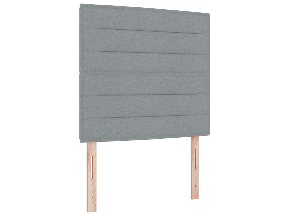 Conjunto 1 Cama Box Vidaxl Cinzento-claro Tecido (80 X 200 Cm)