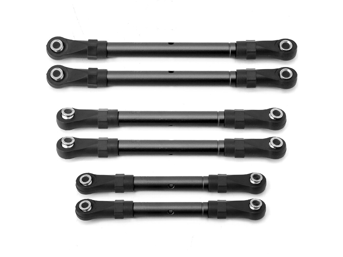 Conjunto de Braços de Suspensão Reforçados em Alumínio com Titânio para Hoss Slash Rustler 4wd Rc Car Parts MDUG