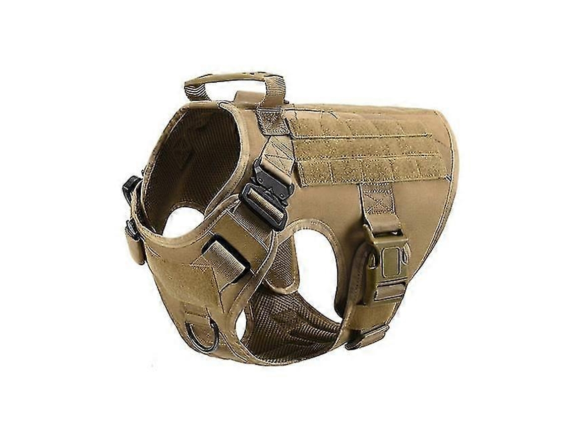 Treino Cinto Tático Ajustável Para Cachorros Grandes Com Fecho Metal Nylon