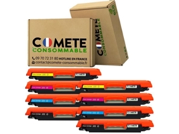 126A 8 Toners Compatíveis para Hp 126A Ce310A para Hp Laserjet Cp1025 Cp1025Nw Toner Hp Laserjet Pro 100 Mfp M175A M177Fw… COMETE CONSOMMABLE