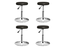 Dining Chair, Dining Chairs Vidaxl Preto Couro Artificial (n/a)