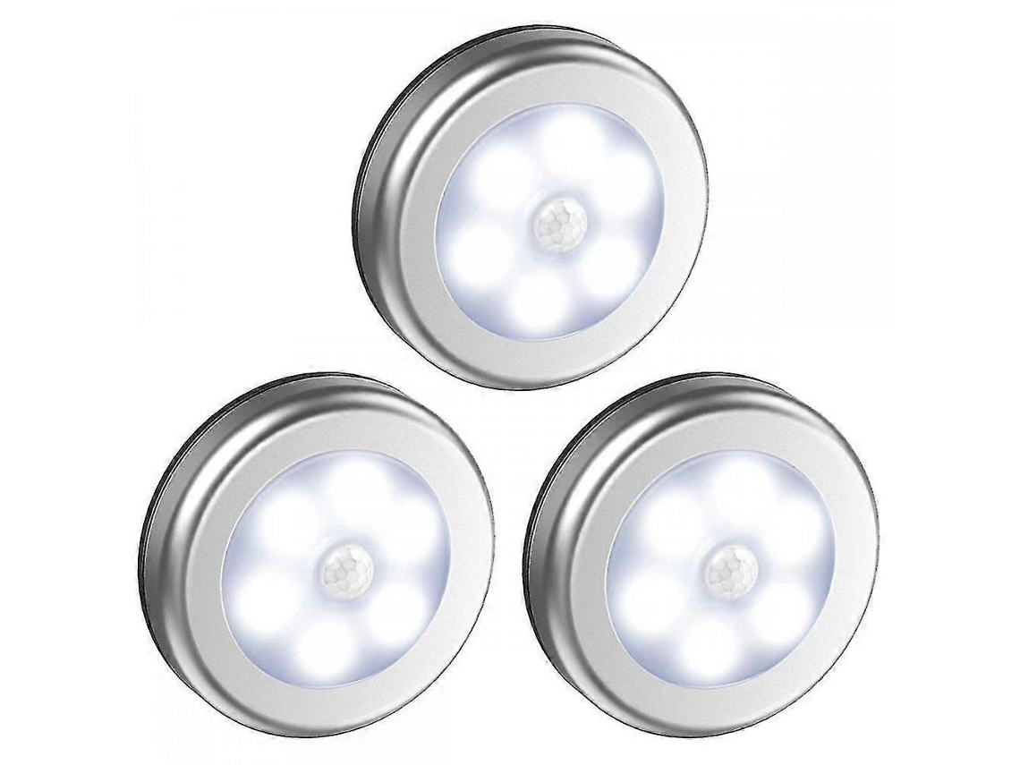 Pacote Com 3 Luzes Com Sensor De Movimento, Lâmpada Sem Fio Alimentada Por Bateria, Luz Noturna Automática Com Adesivos 3m Brilvibera