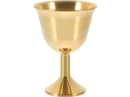 Taça de Cobre para Beber com Tríplice Lua e Pentagrama. Mesa Durável em Dourado Oferendas CHABERLU