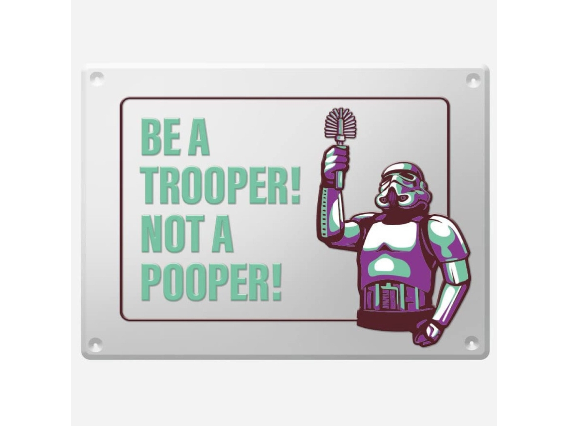 Placa Metálica Original Stormtrooper