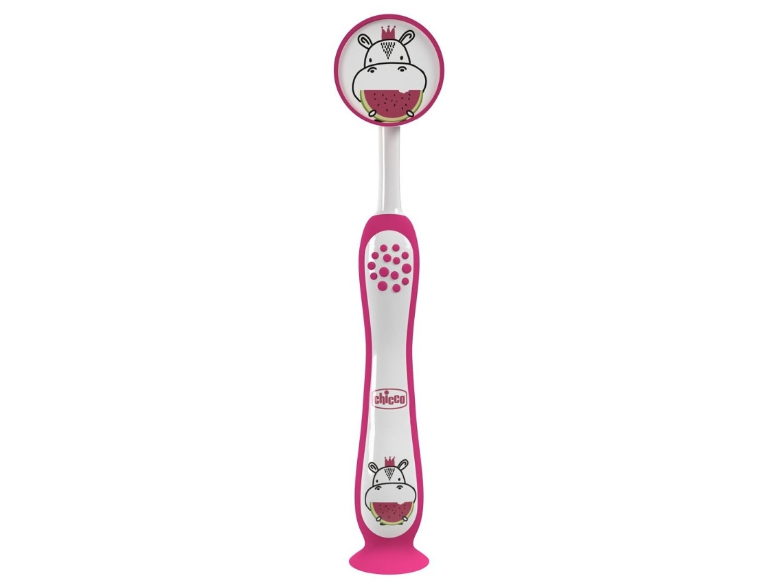 Escova de Dentes Hippo Rosa 36M 1 Unidade CHICCO