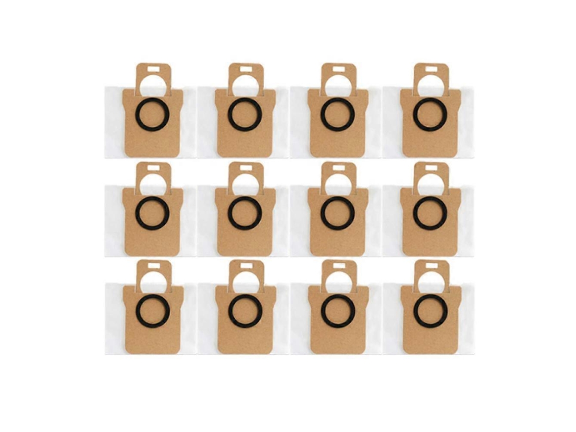 Conjunto De 12 Sacos De Pó Compatíveis Com Aspirador Robô Xiaomi X10+, Mijia Omni 1s, B101cn / Dreame Bot S10 S20 Pro, X10 L10 L10s Ultra.