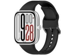 Bracelete para Redmi Watch 6 / 5 / 4 Silicone com Cor Sólida de Liberação Rápida Preta XIAOMOYU