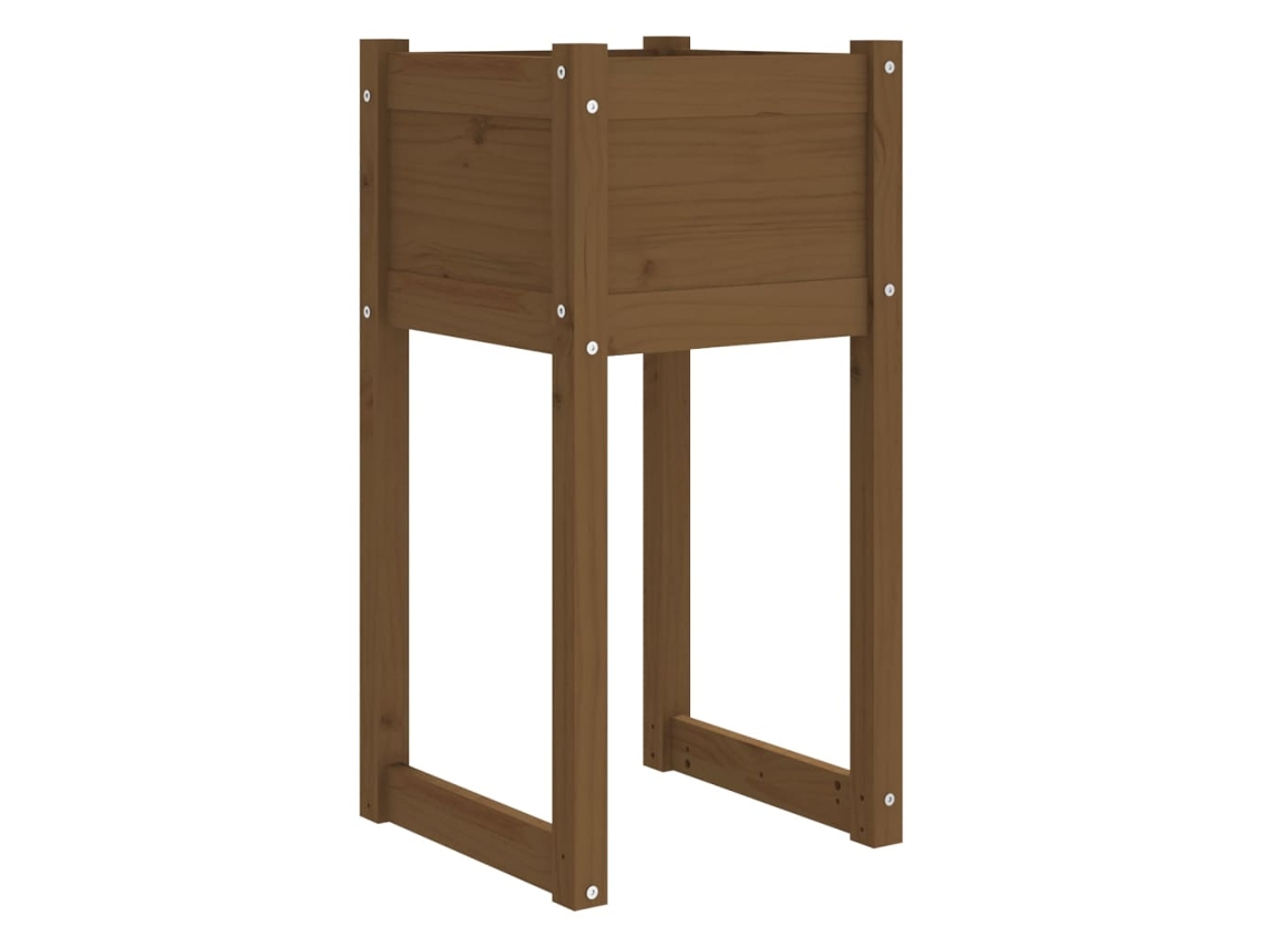 Planter, Planters Vidaxl Marrom Madeira De Pinho (40 X 40 X 81 Cm)